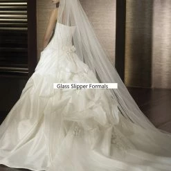 In Stock Ballgown Dresses Pronovias San Patrick Capri Bridal Gown Size 10 Off White Wedding Dress