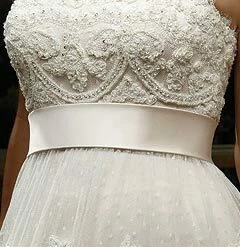 In Stock Casablanca Bridal 1900 Champagne Wedding Dress Strapless A Line Embellished