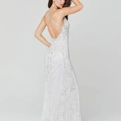 In Stock Primavera Couture 3428 Size 8 Powder Blue Beaded Prom Dress Evening Gown