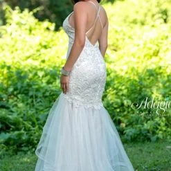 Adagio Bridal D1427 Lace Mermaid Destination Bridal Gown Wedding Dress Beaded 1427