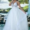 Ballgown Dresses Adagio Bridal D1557 Applique Destination Bridal Gown Wedding Dress Beaded Lace 1557