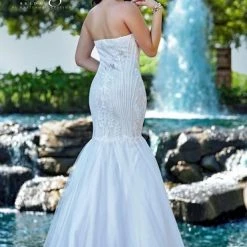Adagio Bridal 1569 Beaded Mermaid Destination Bridal Gown Wedding Dress