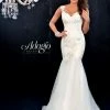 Mermaid Dresses Adagio Bridal D9145 Floral Applique Lace Mermaid Bridal Gown Destination Wedding Dress 9145