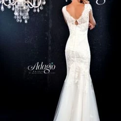 Mermaid Dresses Adagio Bridal D9147 Lace And Tulle Mermaid Bridal Gown Wedding Dress 9147