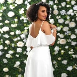 Adagio Bridal D9238 Off The Shoulder Cold Shoulder Wedding Dress Bridal Gown 9238