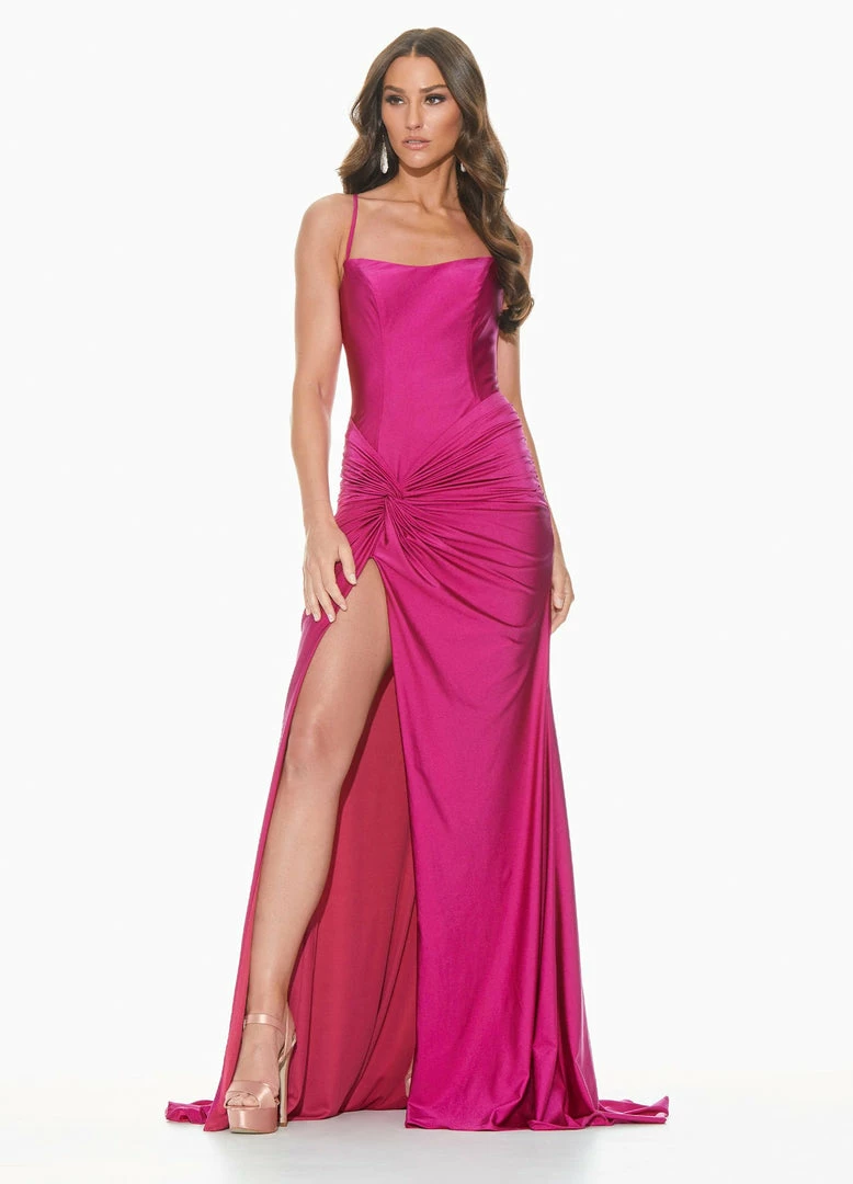 In Stock Corset Dresses Ashley Lauren 11040 Sz 8 Raspberry Lace Up Back Prom Dress With Twist Knot Detail And Slit 3 In Stock Corset Dresses Ashley Lauren 11040 Sz 8 Raspberry Lace Up Back Prom Dress With Twist Knot Detail And Slit