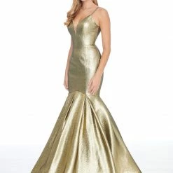 In Stock Ashley Lauren 1860 Royal Blue Size 10 Metallic Mermaid Prom Dress Pageant Gown Mermaid Dresses