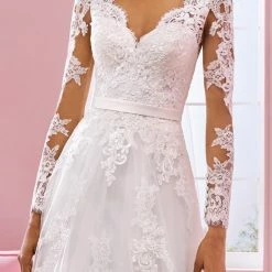 White One Bridal DIONNE Pronovias Wedding Dress Lace Long Sleeve A Line Gown Ballgown Dresses 11 White One Bridal DIONNE Pronovias Wedding Dress Lace Long Sleeve A Line Gown Ballgown Dresses