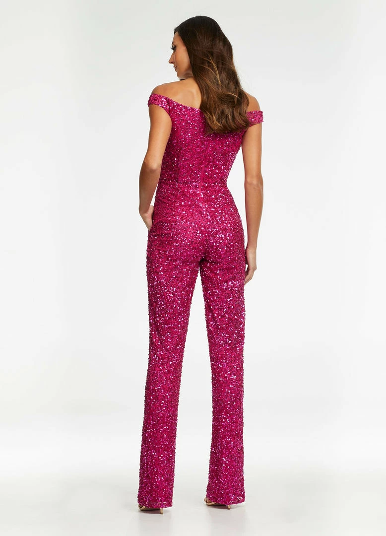 Ashleylauren Ashley Lauren 11175 Off The Shoulder Sequin Jumpsuit Pageant Wear Jumpsuits & Rompers 10 Ashleylauren Ashley Lauren 11175 Off The Shoulder Sequin Jumpsuit Pageant Wear Jumpsuits & Rompers