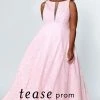 In Stock Tease Prom By Sydney's Closet 1936 Plus Sized Prom Dress Lace A Line Size 28 Ballgown Dresses