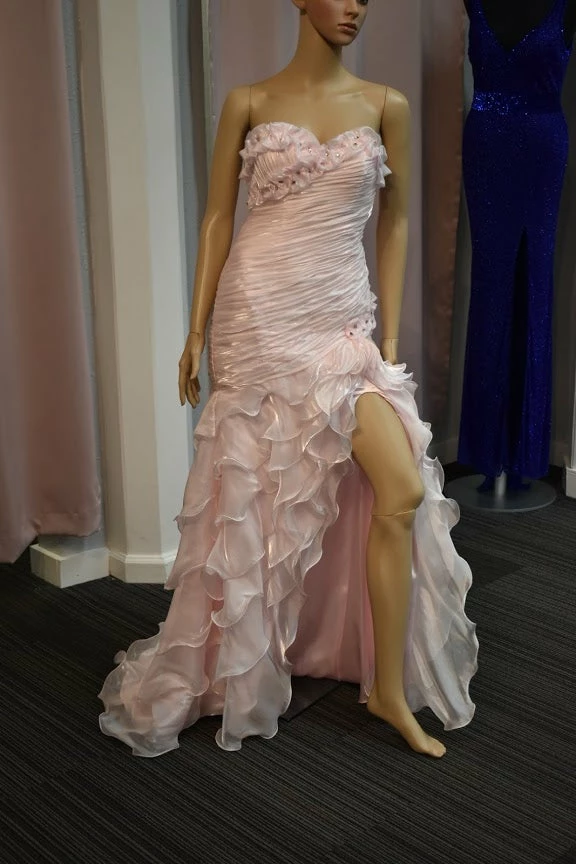 In Stock Alyce Paris 6698 Pink Size 2 Organza Ruffle Mermaid Prom Dress Pageant 8 In Stock Alyce Paris 6698 Pink Size 2 Organza Ruffle Mermaid Prom Dress Pageant