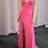 In Stock Xcite Prom Dress 32051 Fuschia Size 0 Pageant Dress Jersey Crystal