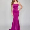 In Stock Nina Canacci 9142 Long Mermaid Prom Dress Scoop Neckline Pageant Gown Lace Up Tie Back Corset Dresses