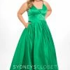 Discontinued Ballgown Dresses Sydneys Closet SC 7270 V Neckline Long A Line Plus Size Prom Dress Evening Gown 2 Discontinued Ballgown Dresses Sydneys Closet SC 7270 V Neckline Long A Line Plus Size Prom Dress Evening Gown