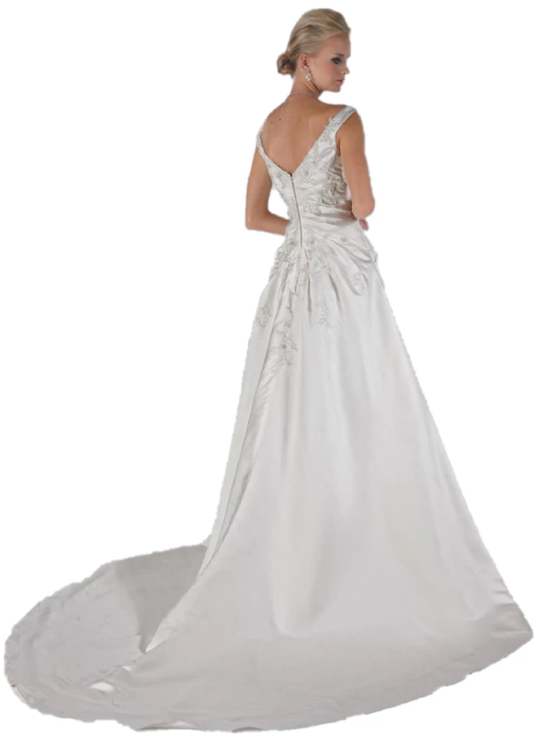 In Stock Ballgown Dresses Davinci Bridal 50107 Size 20 A Line Satin Lace Wedding Dress Plus Size Off The Shoulder 5 In Stock Ballgown Dresses Davinci Bridal 50107 Size 20 A Line Satin Lace Wedding Dress Plus Size Off The Shoulder