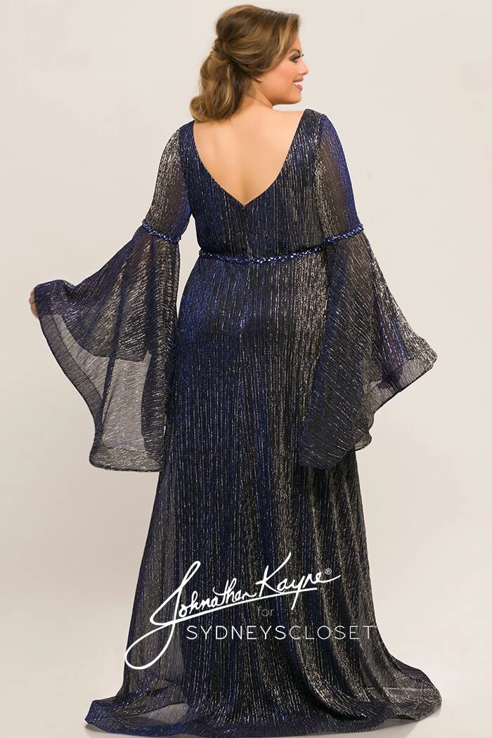 Discontinued Johnathan Kayne For Sydneys Closet JK 2007 Bell Sleeves Prom Dress Formal Gown 7 Discontinued Johnathan Kayne For Sydneys Closet JK 2007 Bell Sleeves Prom Dress Formal Gown