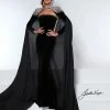 Johnathan Kayne 2453 Velvet Pageant Dress Crystal Bolero Jacket Embellished Cape