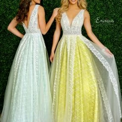 Discontinued Envious Couture 1403 Karishma Creations Prom Dress 2020 Lace Embellished Ballgown Dresses