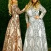 In Stock Long Sleeve Dresses Envious Couture 1433 Size 22 Long Sequin Embellished Prom Dress Long Sleeve Shimmer