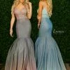 In Stock Envious Couture 1435 Size 6, 8 Mermaid Prom Dress Iridescent Ombre 2020 Gown Mermaid Dresses