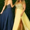 In Stock Envious Couture E1467 Size 8, 16 Long Strapless Embellished Prom Dress Beaded Chiffon