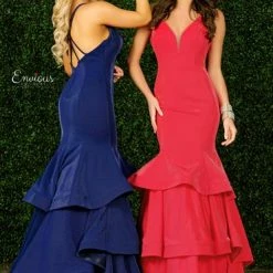 In Stock Mermaid Dresses Envious Couture 1491 Size 10 Iridescent Shimmer Mermaid Prom Dress Pageant Gown