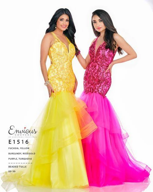 Mermaid Dresses Envious Couture 1516 Sequin Mermaid Tulle Prom Dress Pageant Fit Flare Gown 3 Mermaid Dresses Envious Couture 1516 Sequin Mermaid Tulle Prom Dress Pageant Fit Flare Gown