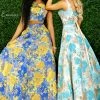 Discontinued Envious Couture E 1520 Two Piece A Line Print Prom Dress Corset Dresses 1 Discontinued Envious Couture E 1520 Two Piece A Line Print Prom Dress Corset Dresses