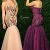 In Stock Envious Couture 1569 Size 22 Plum Sequin Mermaid Prom Dress 2020 Tulle Strapless Mermaid Dresses