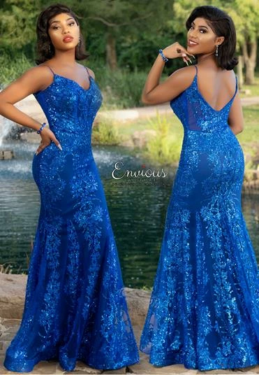 Envious Couture 1626 Sequined Glitter Tulle Mermaid Prom Dress Evening Gown V Neck 3 Envious Couture 1626 Sequined Glitter Tulle Mermaid Prom Dress Evening Gown V Neck