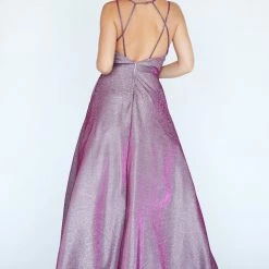 In Stock Jolene Exclusive E20028 Size 6 Long Glitter Shimmer Ballgown V Neck Prom Dress Gown Ballgown Dresses