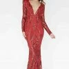In Stock Jolene Exclusive E80001 Small Long Sequin V Neck Long Sleeve Formal Prom Dress Evening Long Sleeve Dresses 2 In Stock Jolene Exclusive E80001 Small Long Sequin V Neck Long Sleeve Formal Prom Dress Evening Long Sleeve Dresses