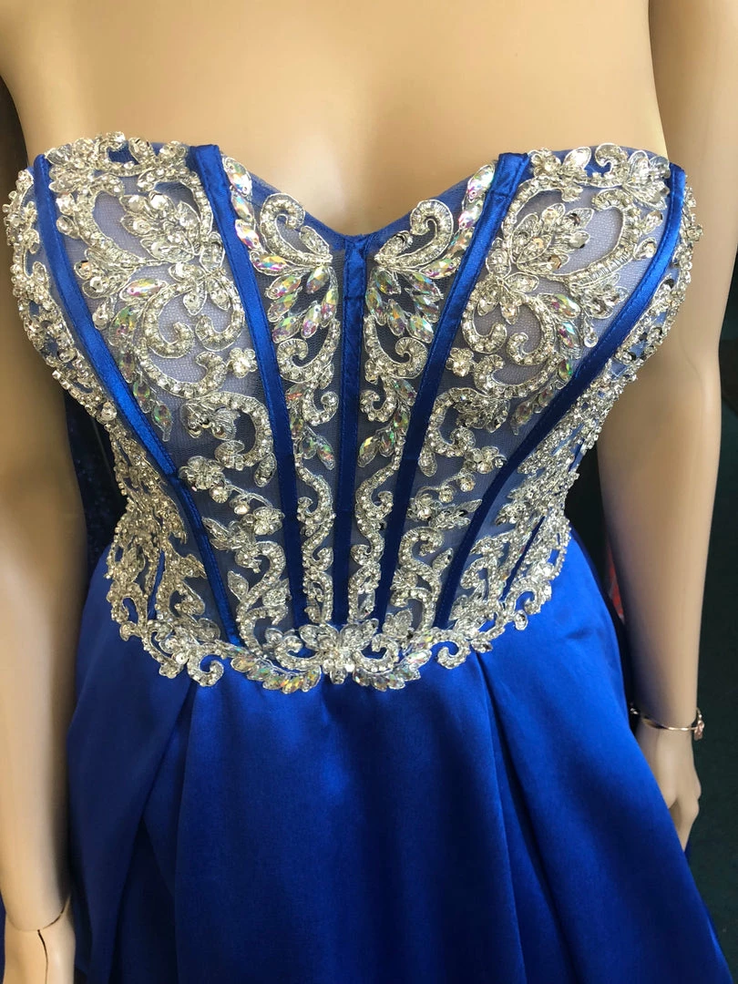 In Stock Jovani JVN59137 Size 2, 10 Royal Prom Dress Crystal Ballgown Satin Ballgown Dresses 3 In Stock Jovani JVN59137 Size 2, 10 Royal Prom Dress Crystal Ballgown Satin Ballgown Dresses
