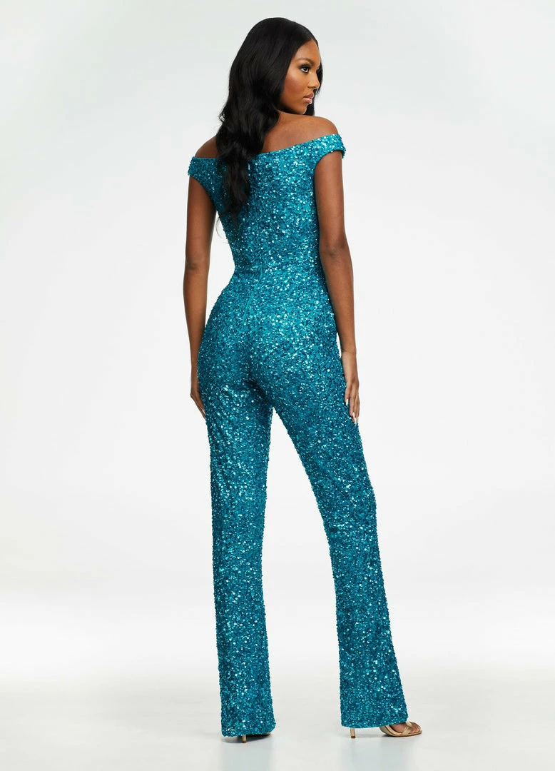 Ashleylauren Ashley Lauren 11175 Off The Shoulder Sequin Jumpsuit Pageant Wear Jumpsuits & Rompers 15 Ashleylauren Ashley Lauren 11175 Off The Shoulder Sequin Jumpsuit Pageant Wear Jumpsuits & Rompers
