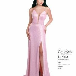 In Stock Envious Couture E 1452 Size 2 Sequin Long Prom Dress Slit Formal A Line Evening Gown 9 In Stock Envious Couture E 1452 Size 2 Sequin Long Prom Dress Slit Formal A Line Evening Gown