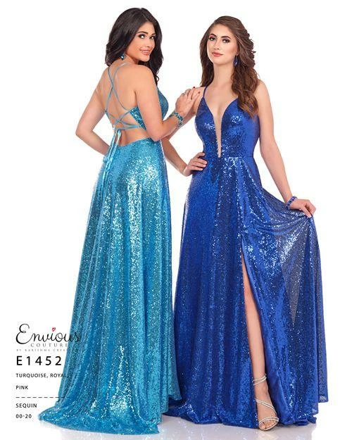 In Stock Envious Couture E 1452 Size 2 Sequin Long Prom Dress Slit Formal A Line Evening Gown 3 In Stock Envious Couture E 1452 Size 2 Sequin Long Prom Dress Slit Formal A Line Evening Gown