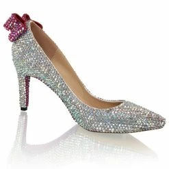 Marc Defang AB Crystal Pointed Pageant Heels Prom Shoes Bow 11 Marc Defang AB Crystal Pointed Pageant Heels Prom Shoes Bow