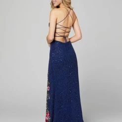 In Stock Primavera Couture 3427 Size 4, 10 Royal Blue Sequin Beaded Prom Dress Floral Slit Details 28 In Stock Primavera Couture 3427 Size 4, 10 Royal Blue Sequin Beaded Prom Dress Floral Slit Details