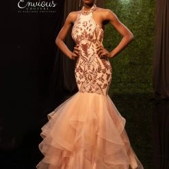 Mermaid Dresses Envious Couture 18034 High Neckline Sequin Mermaid Prom Dress Ruffle Gown 36 Mermaid Dresses Envious Couture 18034 High Neckline Sequin Mermaid Prom Dress Ruffle Gown