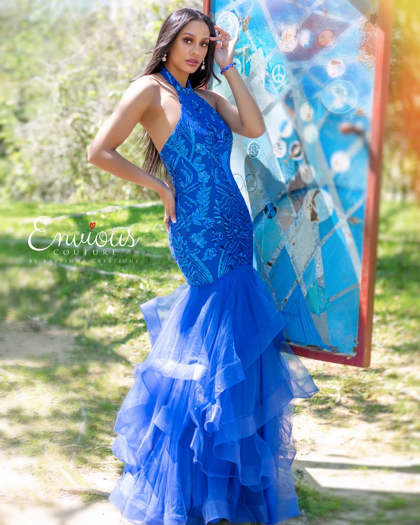 Mermaid Dresses Envious Couture 18034 High Neckline Sequin Mermaid Prom Dress Ruffle Gown 8 Mermaid Dresses Envious Couture 18034 High Neckline Sequin Mermaid Prom Dress Ruffle Gown