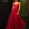 Ballgown Dresses Envious Couture E1628 Glitter Tulle Ballgown Prom Dress With 3D Floral Applique Corset 1628