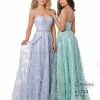 Envious Couture E1723 Iridescent Sequins Prom Dress V Neckline Sparkle A Line 1723