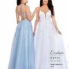 Envious Couture E1725 Lace Prom Dress Ballgown V Neckline A Line Tulle Skirt 1725