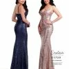Envious Couture E1739 Prom Dress Patterned Sequins Fitted Sweetheart Neckline 1739 Sequin Dresses