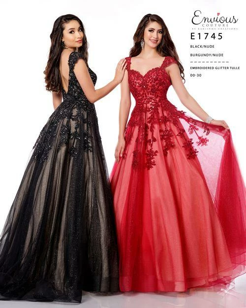 Envious Couture E1745 Ballgown Prom Dress Sequins Cap Sleeves Sweetheart Neckline 1745 4 Envious Couture E1745 Ballgown Prom Dress Sequins Cap Sleeves Sweetheart Neckline 1745