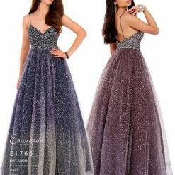 Envious Couture E1766 Embellished Sweetheart Neckline Shimmer A Line Ballgown 1766 Ballgown Dresses