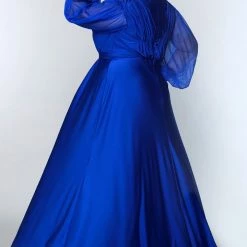 Johnathan Kayne For Sydney's Closet JK2209 Plus Sized Prom Dress Chiffon Long Sleeves JK 2009