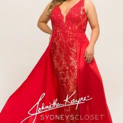 In Stock Long Sleeve Dresses Johnathan Kayne Sydney's Closet JK 2016 Size 24 Plus Size Lace Prom Dress Evening Gown 40 In Stock Long Sleeve Dresses Johnathan Kayne Sydney's Closet JK 2016 Size 24 Plus Size Lace Prom Dress Evening Gown