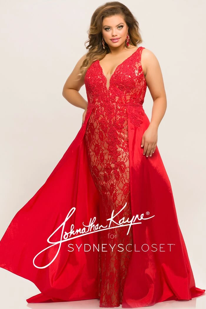 In Stock Long Sleeve Dresses Johnathan Kayne Sydney's Closet JK 2016 Size 24 Plus Size Lace Prom Dress Evening Gown 15 In Stock Long Sleeve Dresses Johnathan Kayne Sydney's Closet JK 2016 Size 24 Plus Size Lace Prom Dress Evening Gown