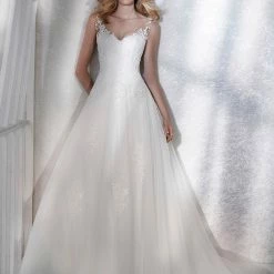 Ballgown Dresses White One Bridal FEMME Pronovias Wedding Dress Illusion Lace A Line BallGown 8 Ballgown Dresses White One Bridal FEMME Pronovias Wedding Dress Illusion Lace A Line BallGown